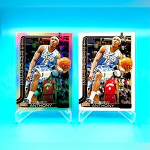 🔥Carmelo Anthony Lot! 🔥Silver Foil Refractor + Flagship Insert! 🤩
